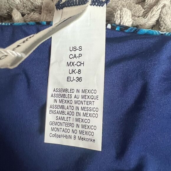 4/$25 Lucky Brand nomad chevron side sash hipster reversible bathing suit bottom - Picture 8 of 9
